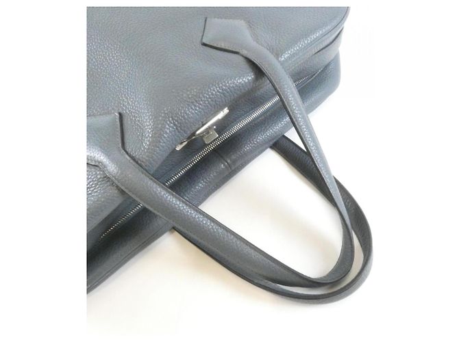 Hermès Borsa Hermes Victoria II 24H Blu - vista 5