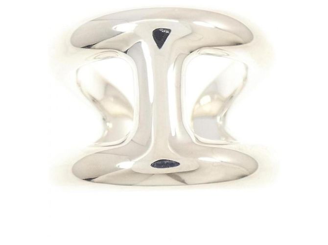 Ring Anel Hermès Osmo's Large Prata - vista 2