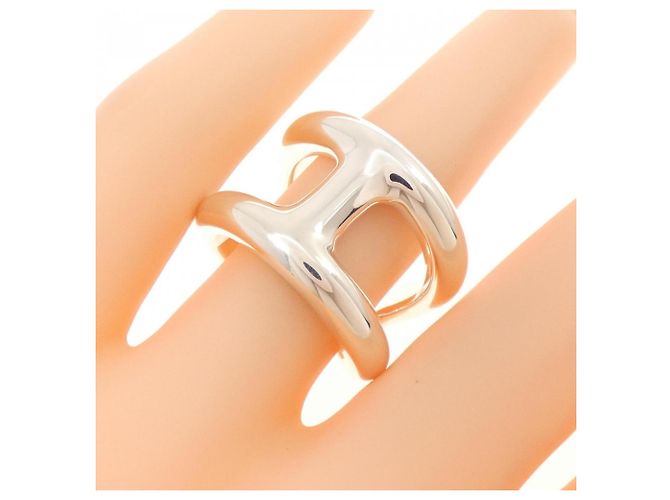 Ring Anel Hermès Osmo's Large Prata - vista 5
