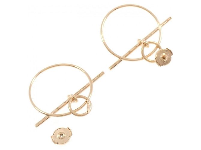 Hermès Pendientes Hermes Echappet Dorado - vista 3