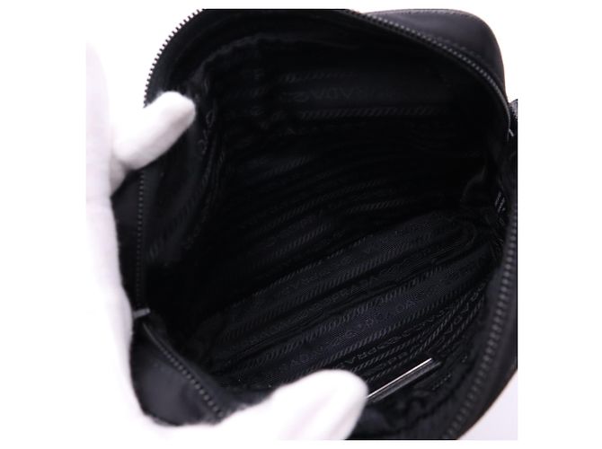 Borsa a tracolla Prada Re-Nylon Saffiano Nero - vista 6