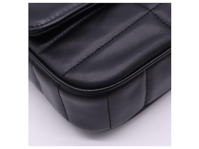 Céline CELINE Matelassé Monochrome Schultertasche Schwarz - Ansicht 10
