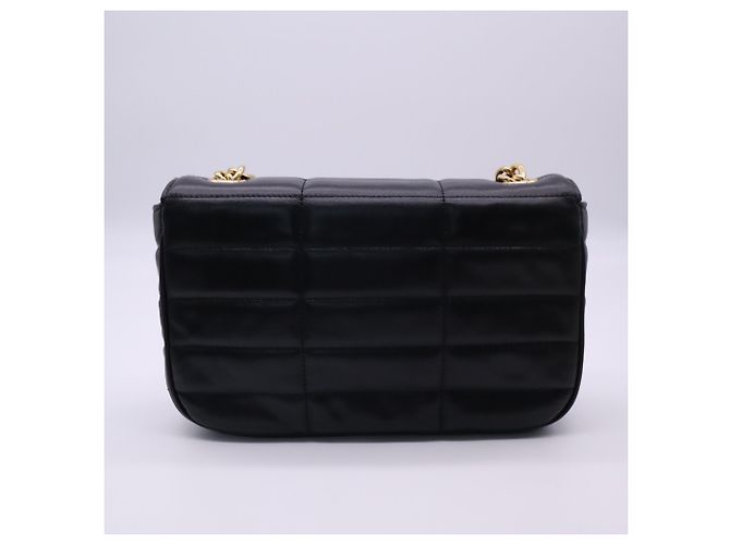 Céline CELINE Matelassé Monochrome Schultertasche Schwarz - Ansicht 2