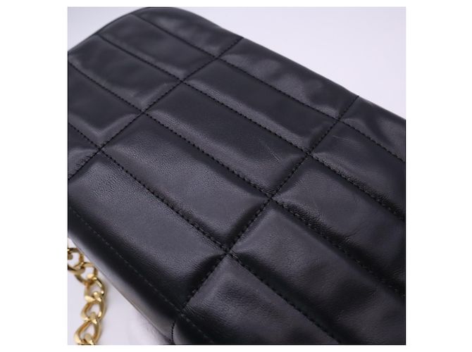 Céline CELINE Matelassé Monochrome Schultertasche Schwarz - Ansicht 4