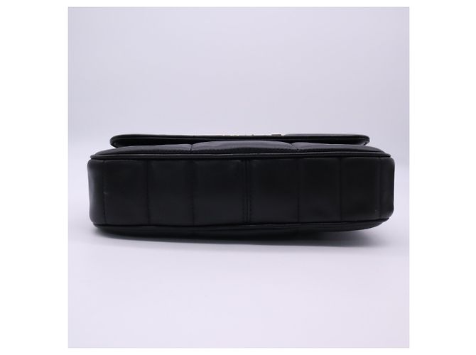 Céline CELINE Matelassé Monochrome Schultertasche Schwarz - Ansicht 7