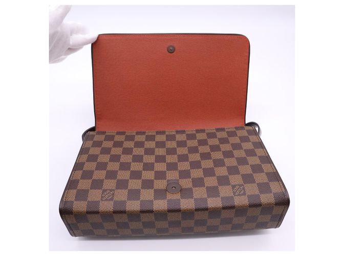 Borsa a tracolla lunga Louis Vuitton Damier Tribeca Marrone Beige - vista 11