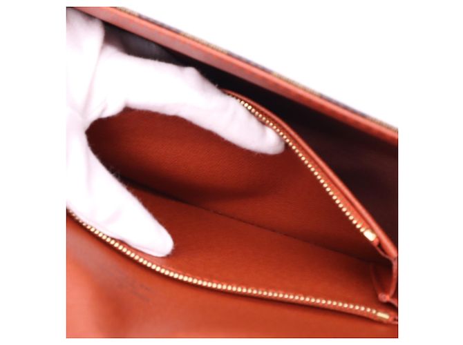 Borsa a tracolla lunga Louis Vuitton Damier Tribeca Marrone Beige - vista 12