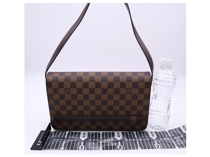 Borsa a tracolla lunga Louis Vuitton Damier Tribeca Marrone Beige - vista 3
