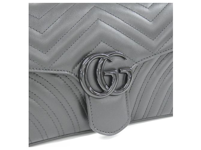 Borsa a tracolla Gucci GG Marmont Nero - vista 4