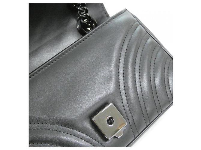 Borsa a tracolla Gucci GG Marmont Nero - vista 4