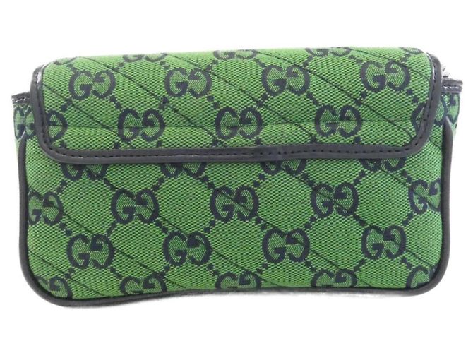 Borsa a tracolla Gucci GG Marmont Verde - vista 2