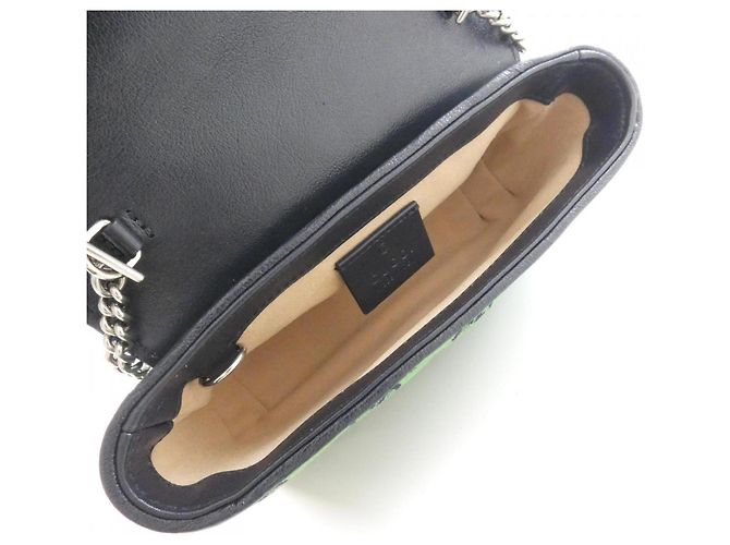 Borsa a tracolla Gucci GG Marmont Verde - vista 6