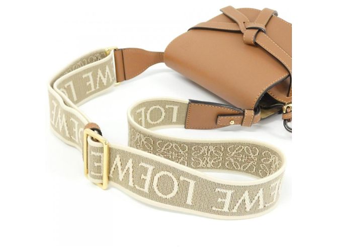 Bolsa de Ombro Loewe Gate Dual Mini Bege - vista 6