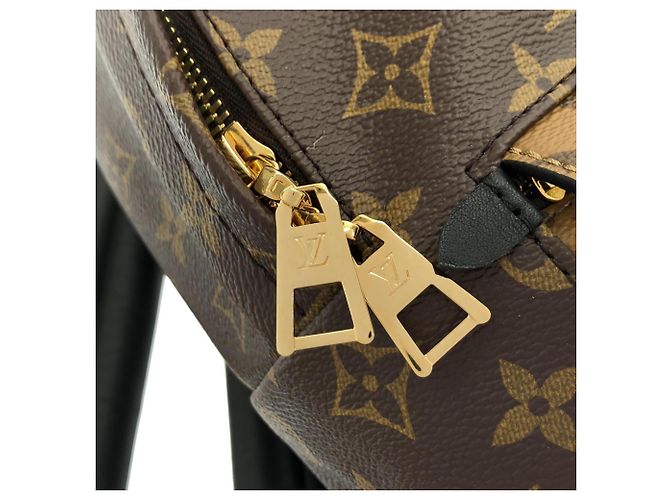Mochila Palm Springs PM Monogram Reverse Louis Vuitton Castaño Monograma - vista 5
