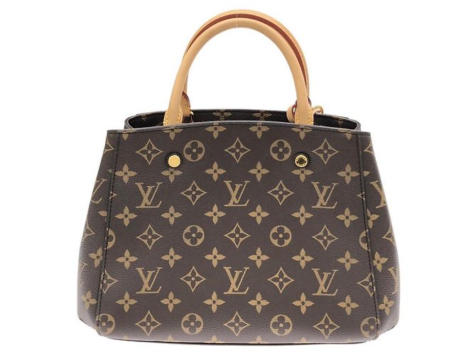 Bolso Louis Vuitton Monogram Montaigne BB Castaño Monograma - vista 2