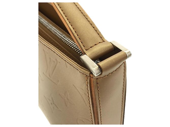 Borsa a tracolla Louis Vuitton Monogram Matte Fowler Argento Arancione - vista 4