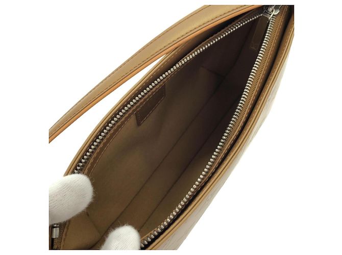 Borsa a tracolla Louis Vuitton Monogram Matte Fowler Argento Arancione - vista 7
