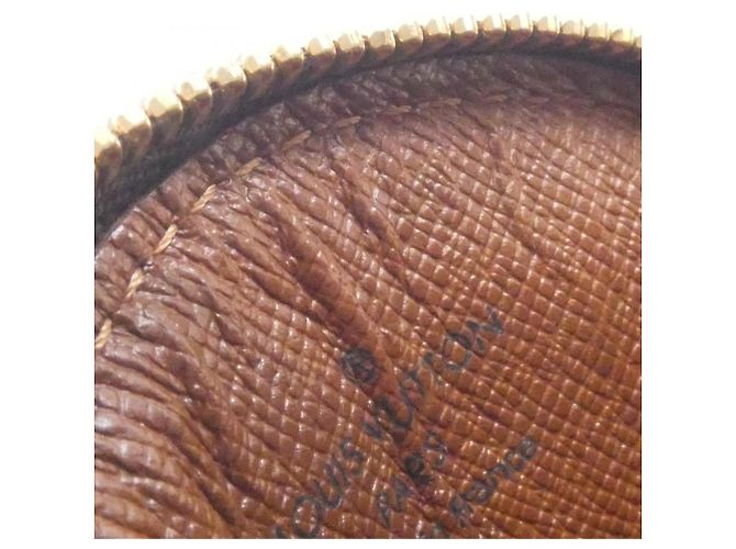 Louis Vuitton Monogram Porte Monnaie Long Wallet/Coin Case Castaño - vista 3