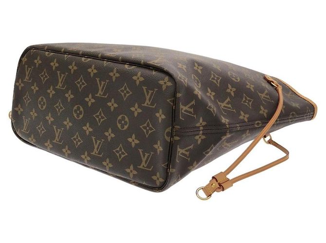 Borsa Louis Vuitton Monogram Neverfull MM Marrone Monogramma - vista 2
