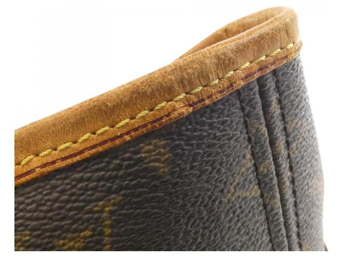 Borsa Louis Vuitton Monogram Neverfull PM Marrone Monogramma - vista 5