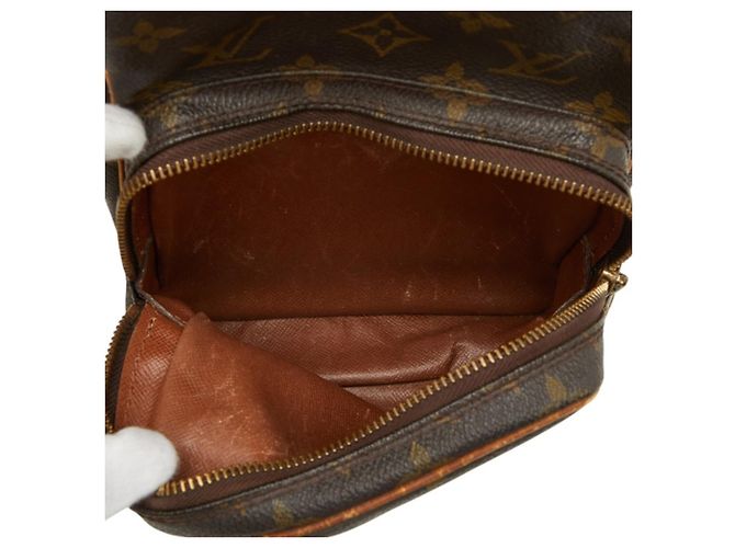 Bolso bandolera Louis Vuitton Monogram Amazon Castaño - vista 9