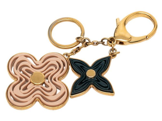 Louis Vuitton Bijou Sac Knife Accessory Bag Charm Keychain Rosa D'oro Blu navy - vista 2