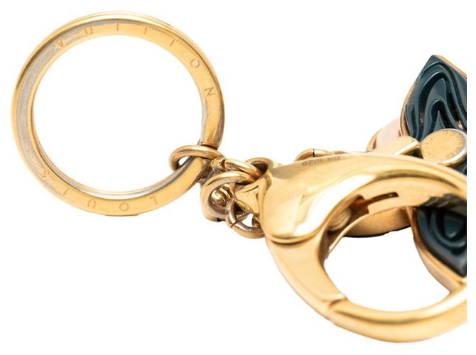 Louis Vuitton Bijou Sac Knife Accessory Bag Charm Keychain Rosa D'oro Blu navy - vista 6