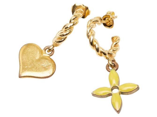 Louis Vuitton Boucle d'Oreilles Sweet Monogram Earrings D'oro - vista 2