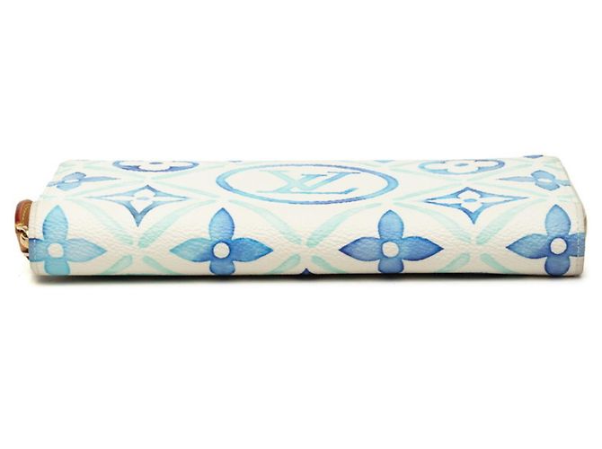 Cartera Zippy Louis Vuitton Monogram Tile Blanco Azul - vista 3