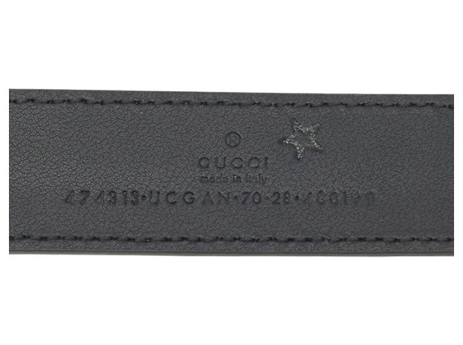 Cintura in pelle da uomo Gucci Guccissima Nero - vista 5