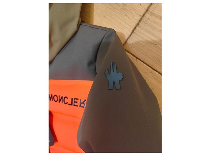 Set tuta da sci Moncler Marrone Nero Arancione - vista 3