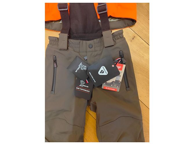 Set tuta da sci Moncler Marrone Nero Arancione - vista 7