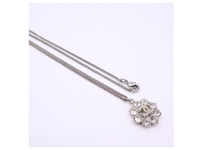 Chanel Coco Mark Flower Halskette Silber - Ansicht 4