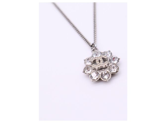 Chanel Coco Mark Flower Halskette Silber - Ansicht 6