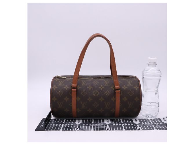 Bolso Louis Vuitton Monogram Papillon 30 Castaño Beige - vista 3