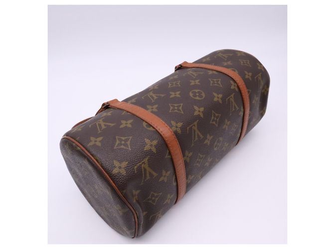 Bolso Louis Vuitton Monogram Papillon 30 Castaño Beige - vista 5