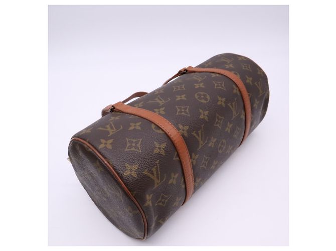 Bolso Louis Vuitton Monogram Papillon 30 Castaño Beige - vista 6