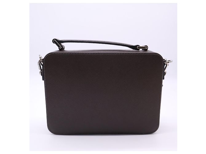 PRADA Schultertasche aus Saffiano-Leder Brick Braun - Ansicht 2