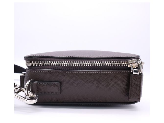 PRADA Schultertasche aus Saffiano-Leder Brick Braun - Ansicht 5