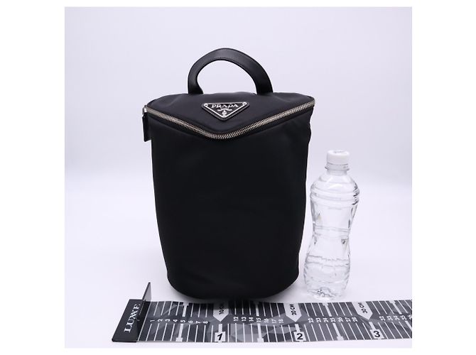 Sac à une épaule Prada Re-Nylon avec logo triangle Noir - vue 3