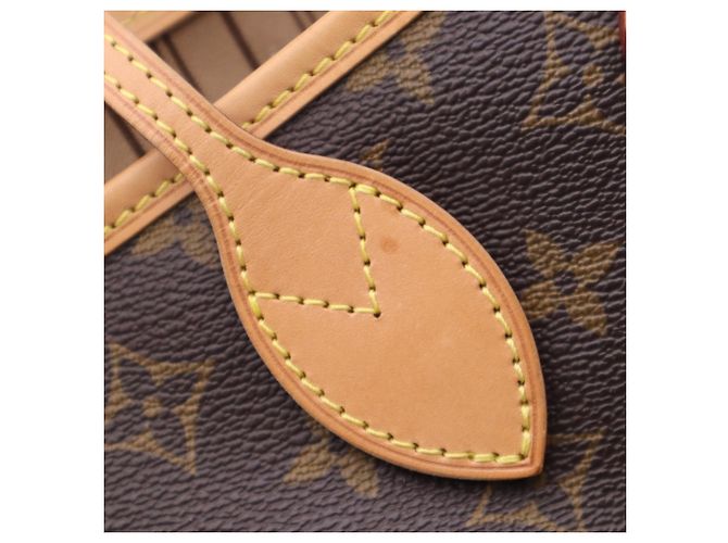 Louis Vuitton Monogram Neverfull PM Handtasche Braun Beige - Ansicht 13