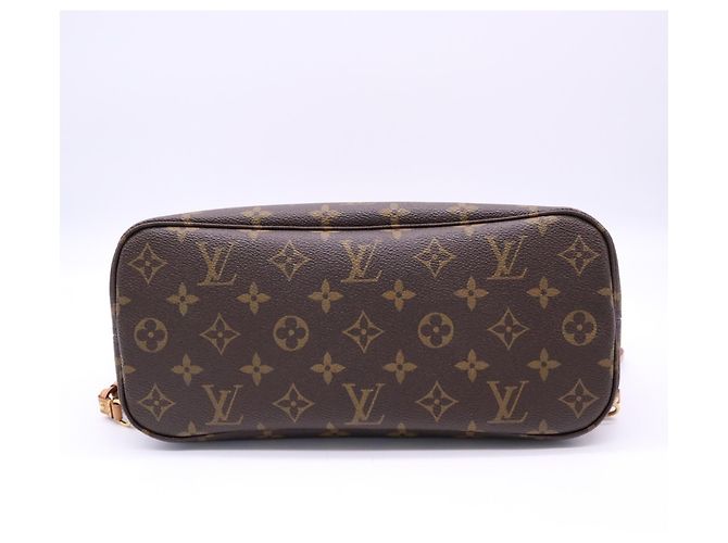 Louis Vuitton Monogram Neverfull PM Handtasche Braun Beige - Ansicht 7
