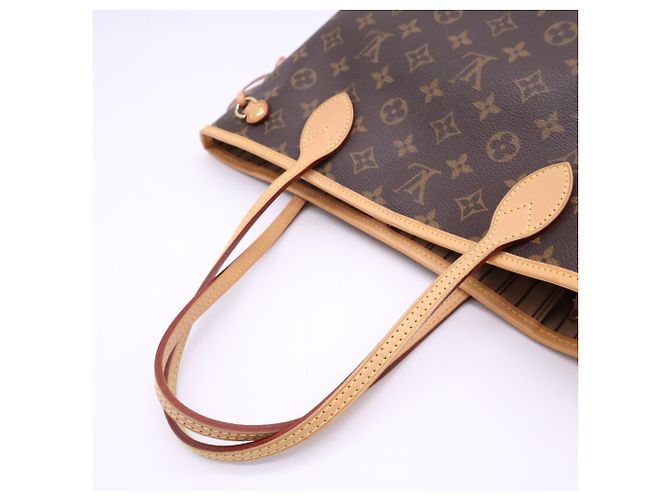 Louis Vuitton Monogram Neverfull PM Handtasche Braun Beige - Ansicht 9