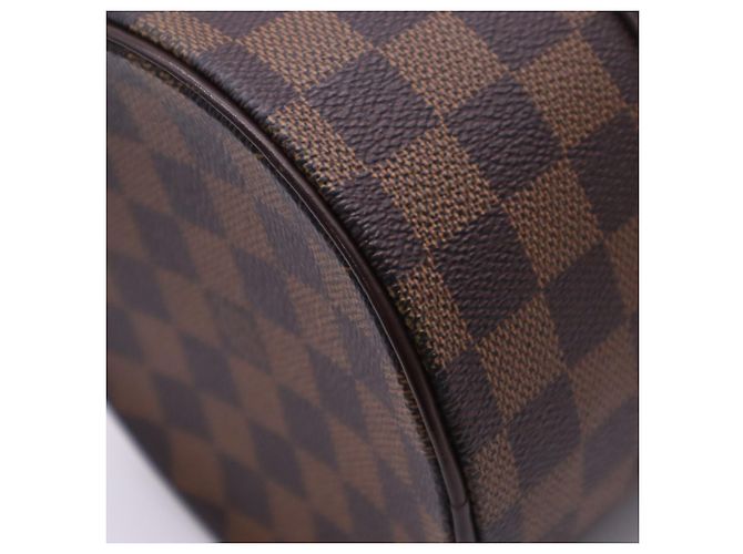Borsa Louis Vuitton Damier Papillon Marrone Beige - vista 10