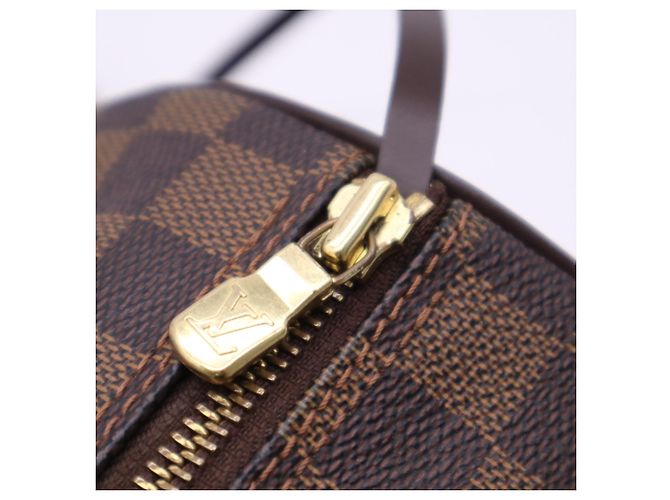 Borsa Louis Vuitton Damier Papillon Marrone Beige - vista 11