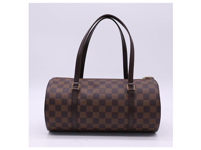 Borsa Louis Vuitton Damier Papillon Marrone Beige - vista 2