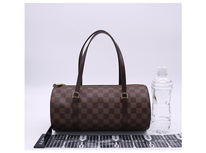 Borsa Louis Vuitton Damier Papillon Marrone Beige - vista 3