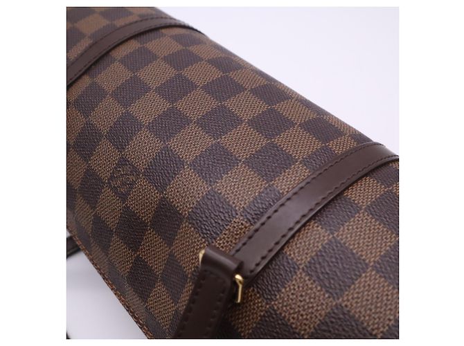 Borsa Louis Vuitton Damier Papillon Marrone Beige - vista 4