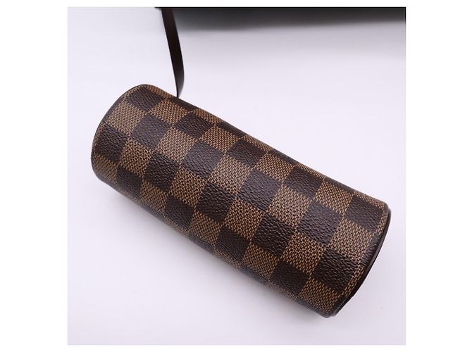 Borsa Louis Vuitton Damier Papillon Marrone Beige - vista 5