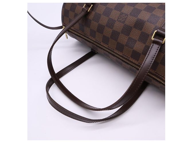 Borsa Louis Vuitton Damier Papillon Marrone Beige - vista 8